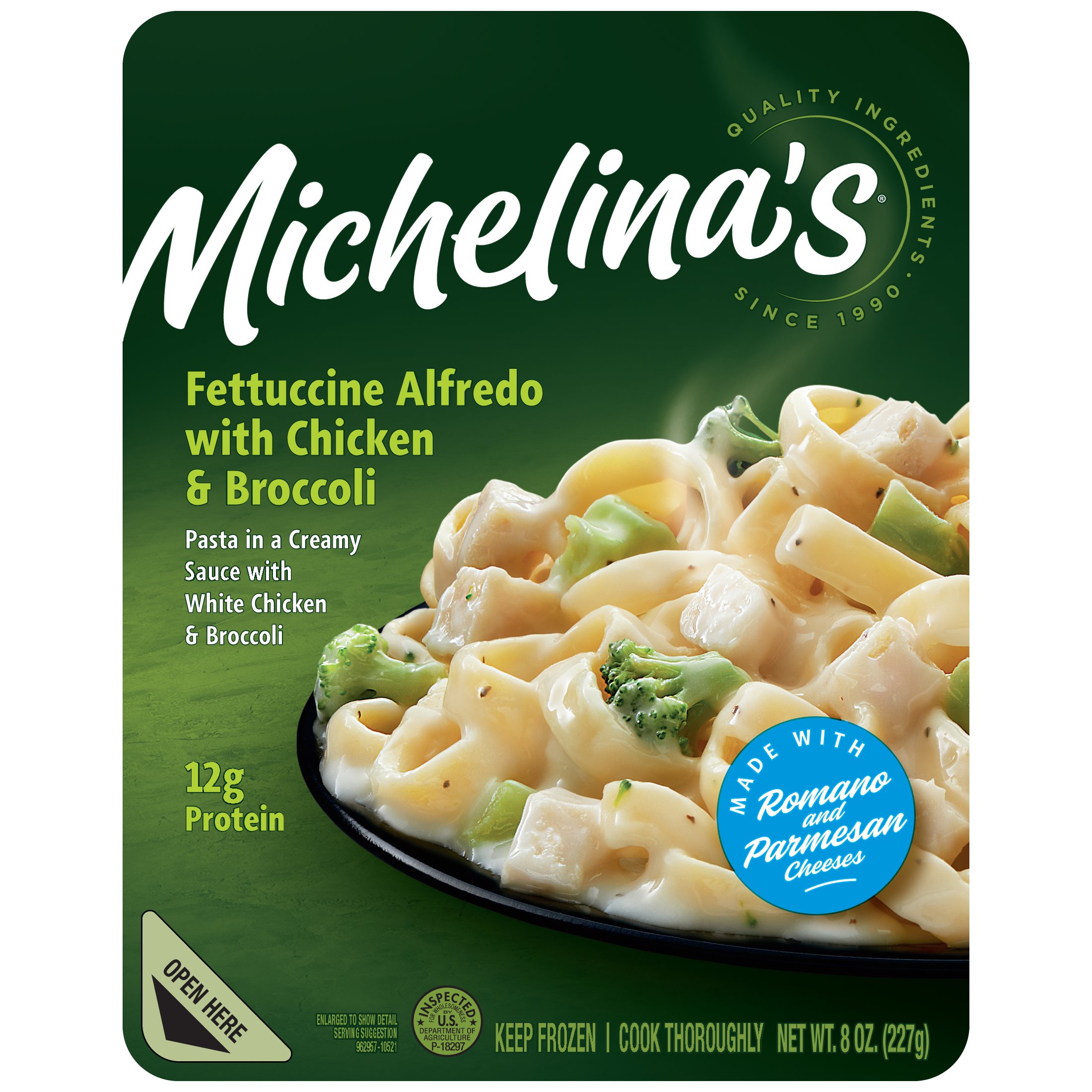 Michelina's Fettuccine Alfredo with Chicken & Broccoli Shop Entrees