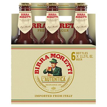 Moretti Original Beer 6 pk Bottles, 11.2 oz