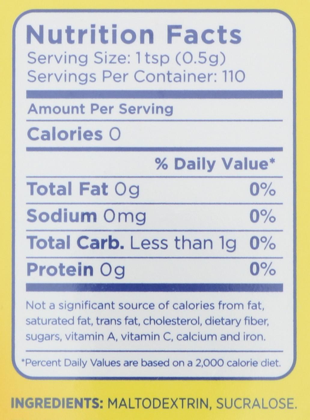 Splenda No Calorie Granulated Sweetener; image 3 of 3