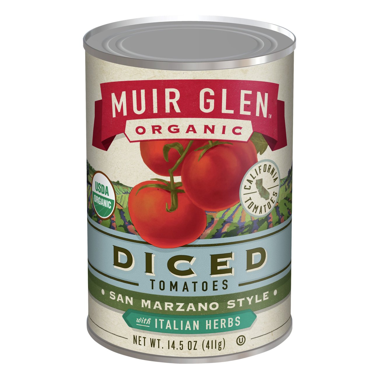 Muir Glen Organic Diced Tomatoes with Italian Herbs Shop Tomatoes at