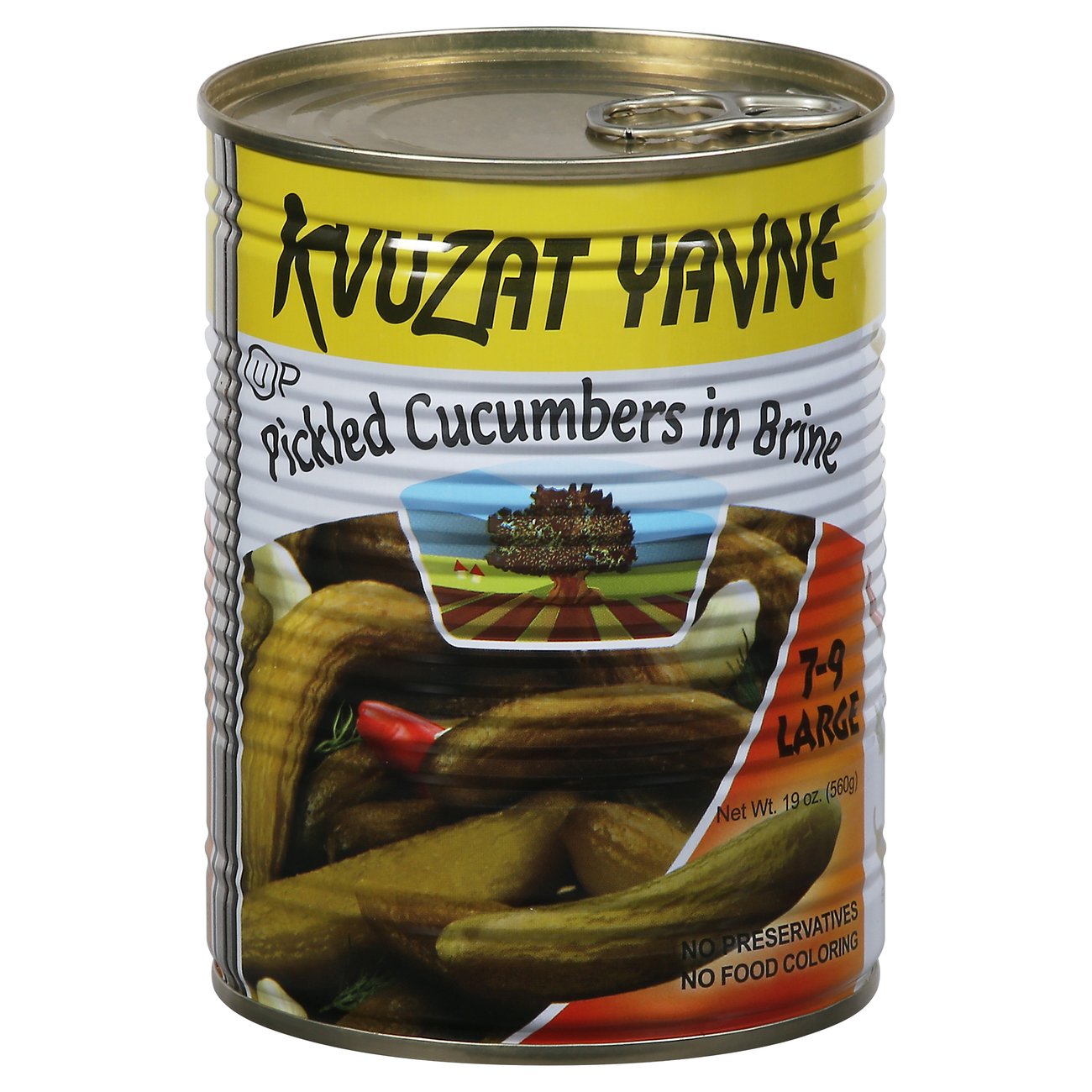 Kvuzat Yavne Kosher Pickled Cucumbers IN Brine Shop Canned & Dried
