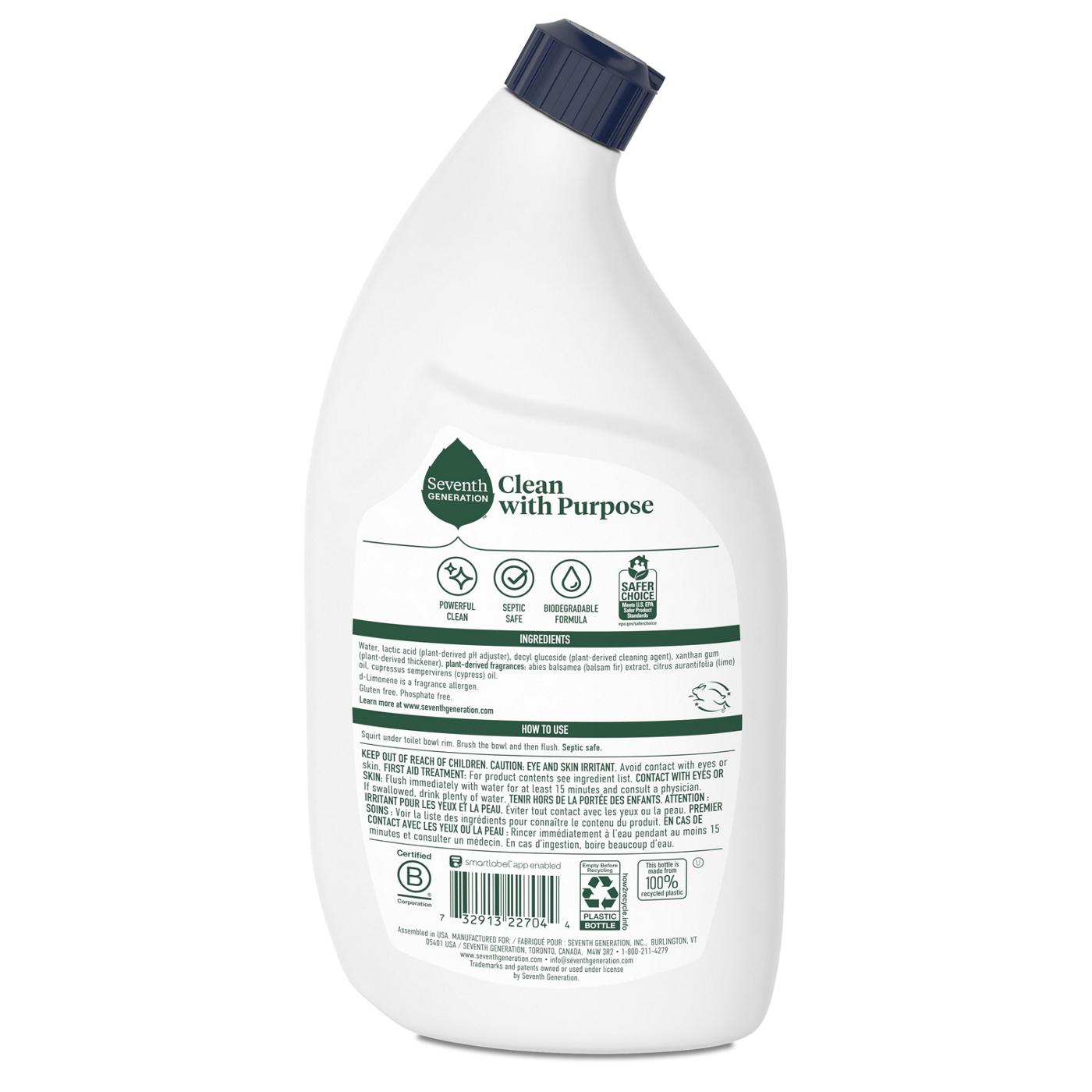 Seventh Generation Emerald Cypress & Fir Toilet Bowl Cleaner; image 6 of 7