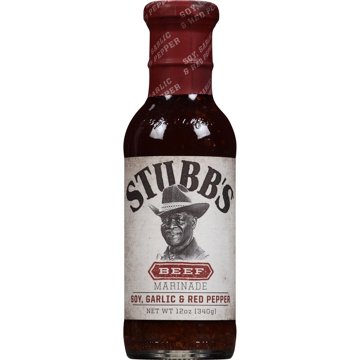 Stubb's Soy, Garlic & Red Pepper Beef Marinade, 12 oz
