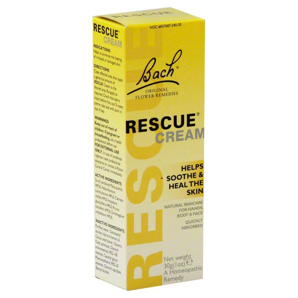 Bach Original Flower Remedies Natural Rescue Cream, 1 OZ | Central ...