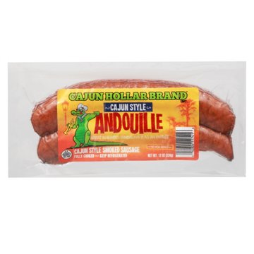 Cajun Hollar Brand Smoked Andouille Sausage - Cajun Style, 12 oz