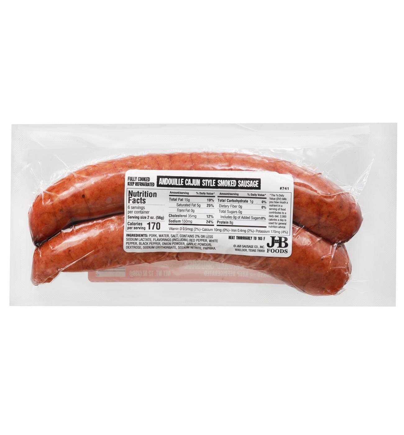 Cajun Hollar Brand Smoked Andouille Sausage - Cajun Style; image 2 of 2