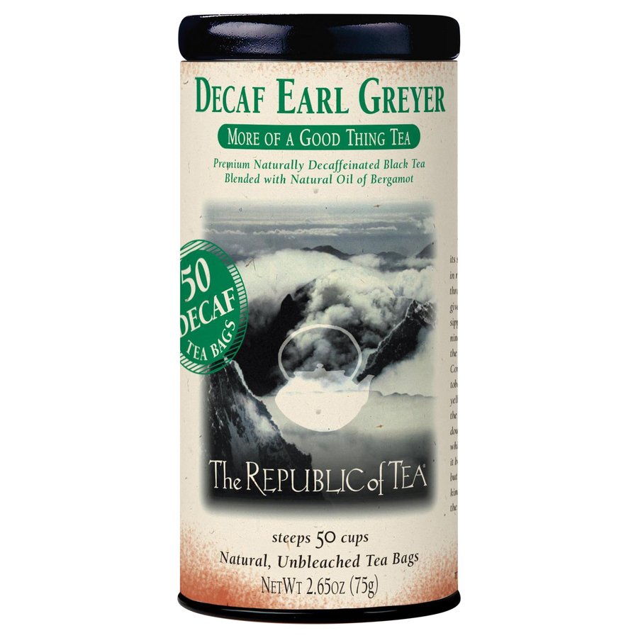 The Republic of Tea Decaf Earl Greyer Black Tea Bags, 50 ct