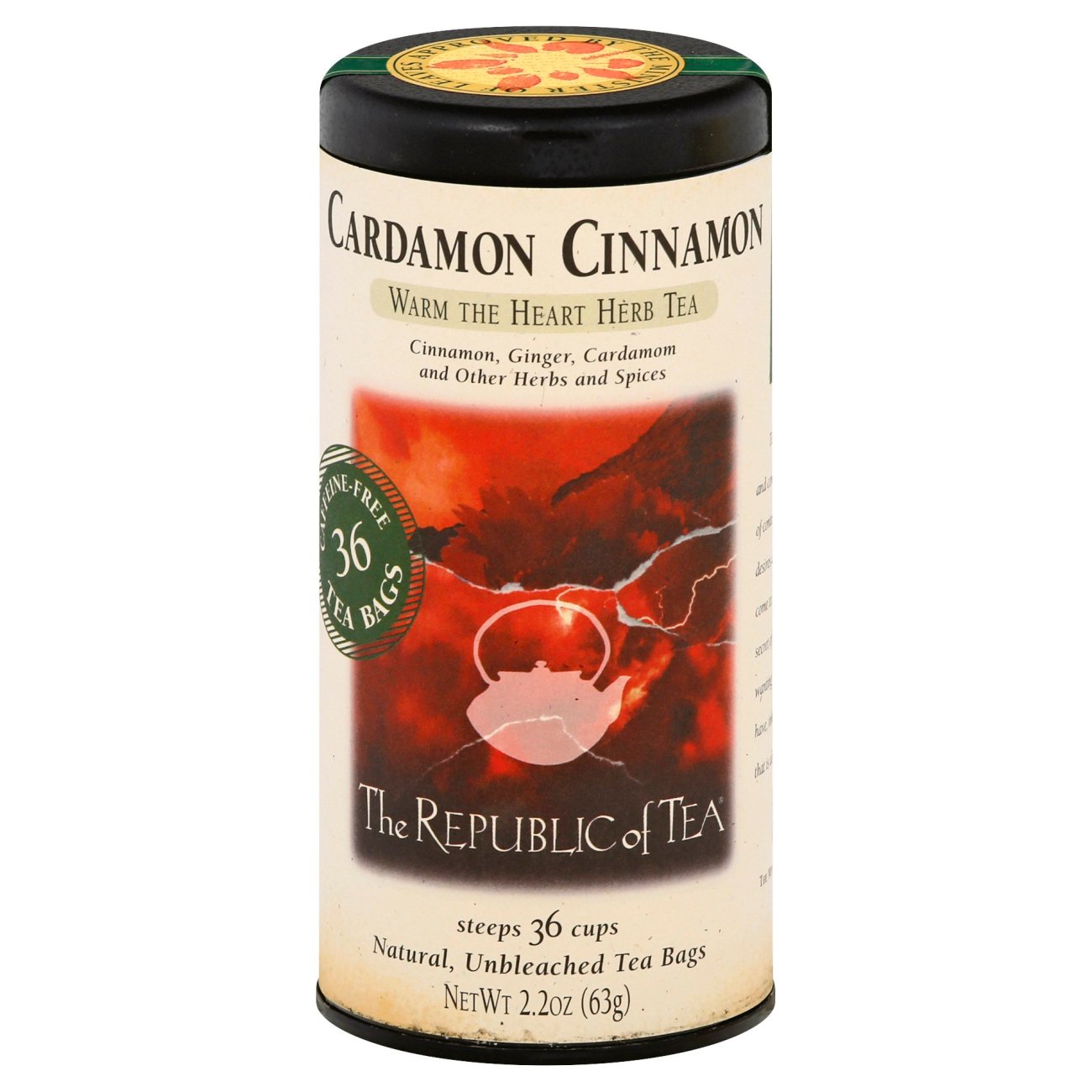 The Republic of Tea Cardamon Cinnamon Herbal Tea Bags Shop Tea at HEB