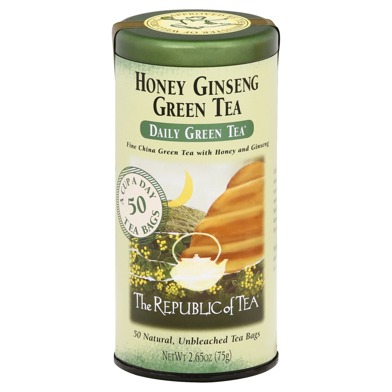 The Republic of Tea Honey Ginseng Green Tea Bags Shop Tea at HEB