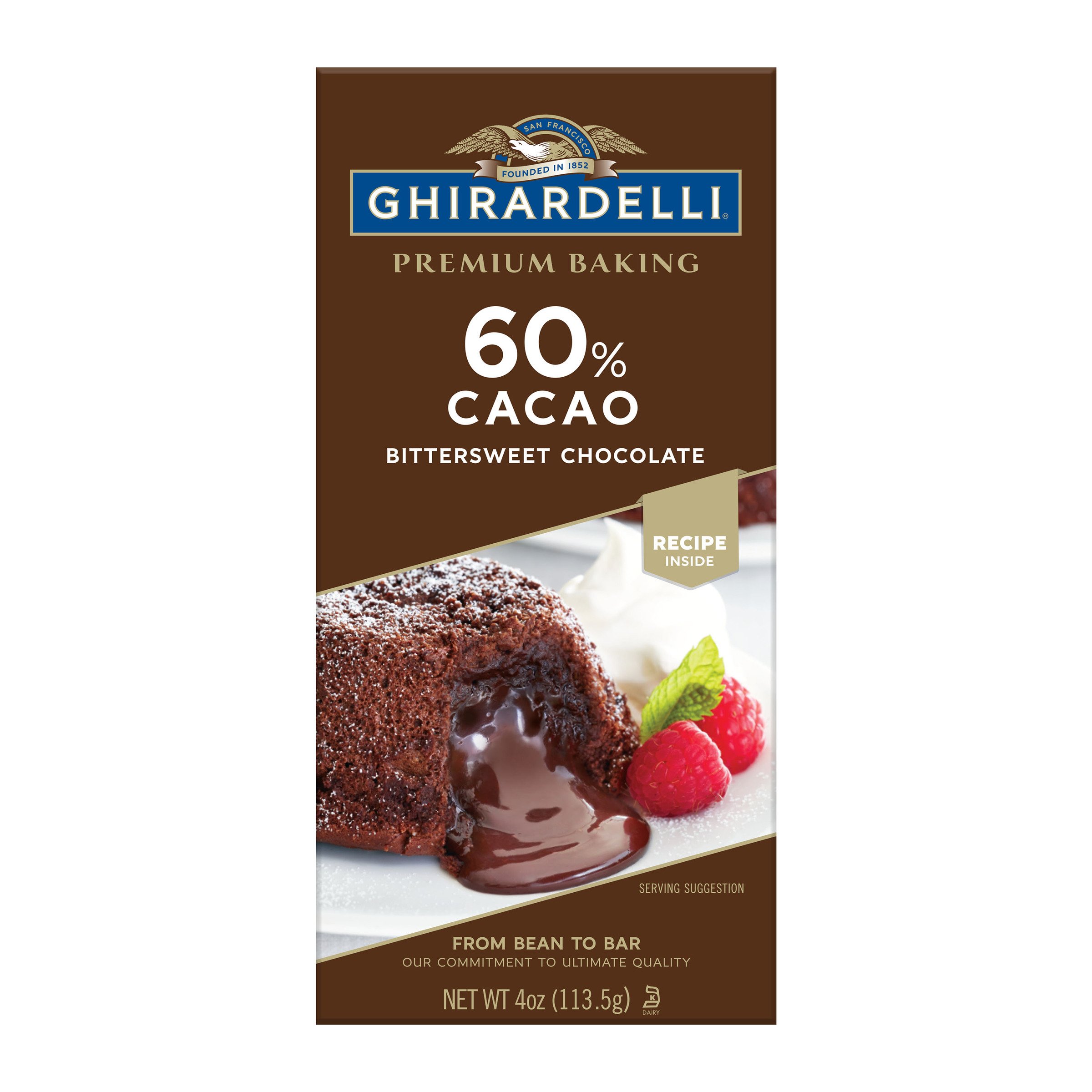 Ghirardelli Premium 60 Cacao Bittersweet Chocolate Baking Bar Shop Baking Ingredients At H E B