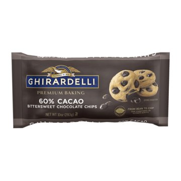 Ghirardelli Premium Baking 60% Cacao Bittersweet Chocolate Chips, 10 oz