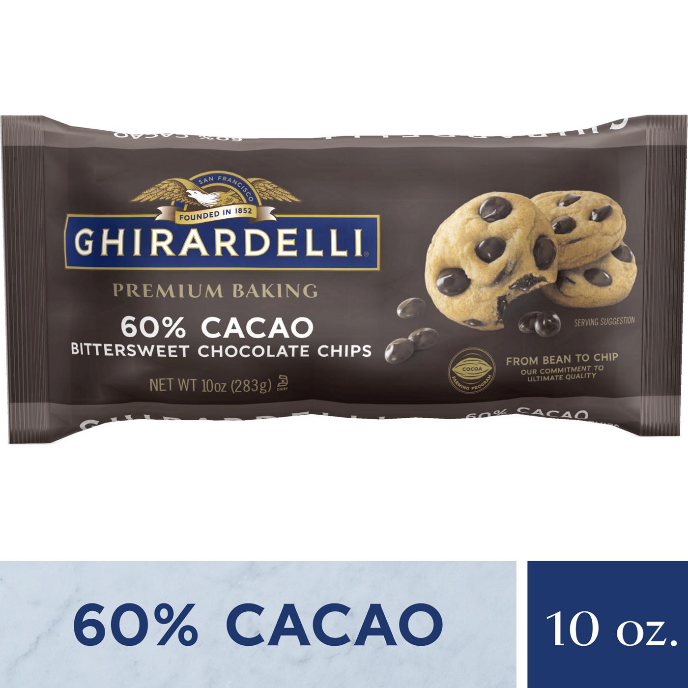 Ghirardelli 60% Cacao Bittersweet Chocolate Premium Baking Chips; image 6 of 7