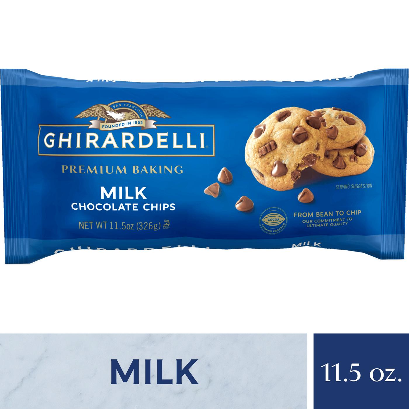 Ghirardelli Milk Chocolate Premium Baking Chips, Chocolate Chips for Baking; image 6 of 7
