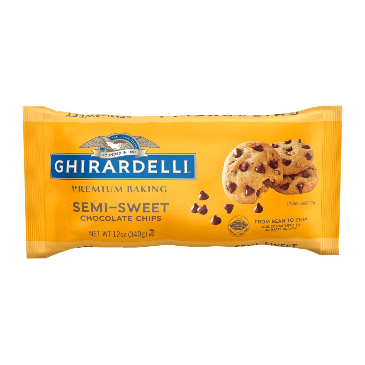 Ghirardelli Semi-Sweet Chocolate Premium Baking Chips, Chocolate Chips for Baking; image 1 of 7