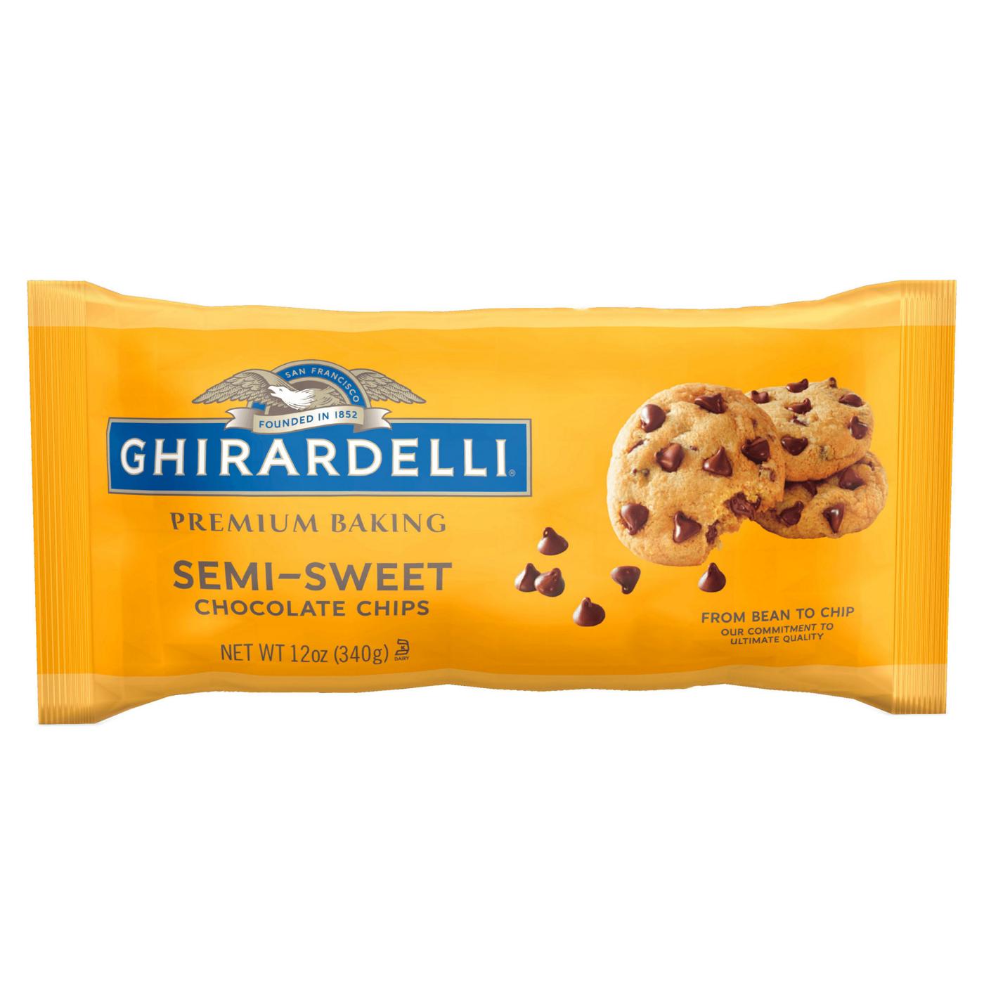 Ghirardelli Premium Baking Semi-Sweet Chocolate Chips; image 1 of 7