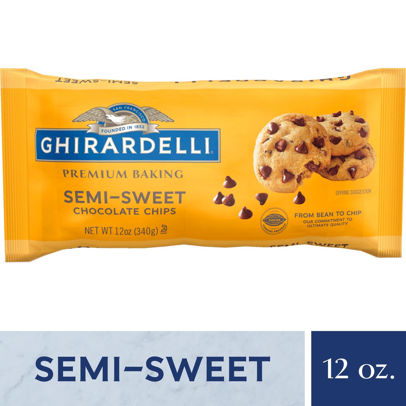 Ghirardelli Semi-Sweet Chocolate Premium Baking Chips, Chocolate Chips for Baking; image 6 of 7