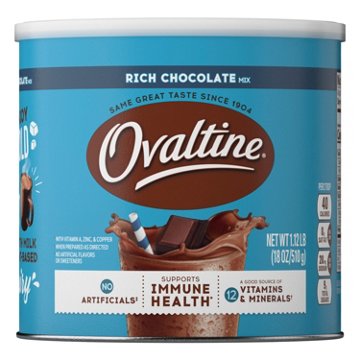 Ovaltine Rich Chocolate Mix, 18 oz