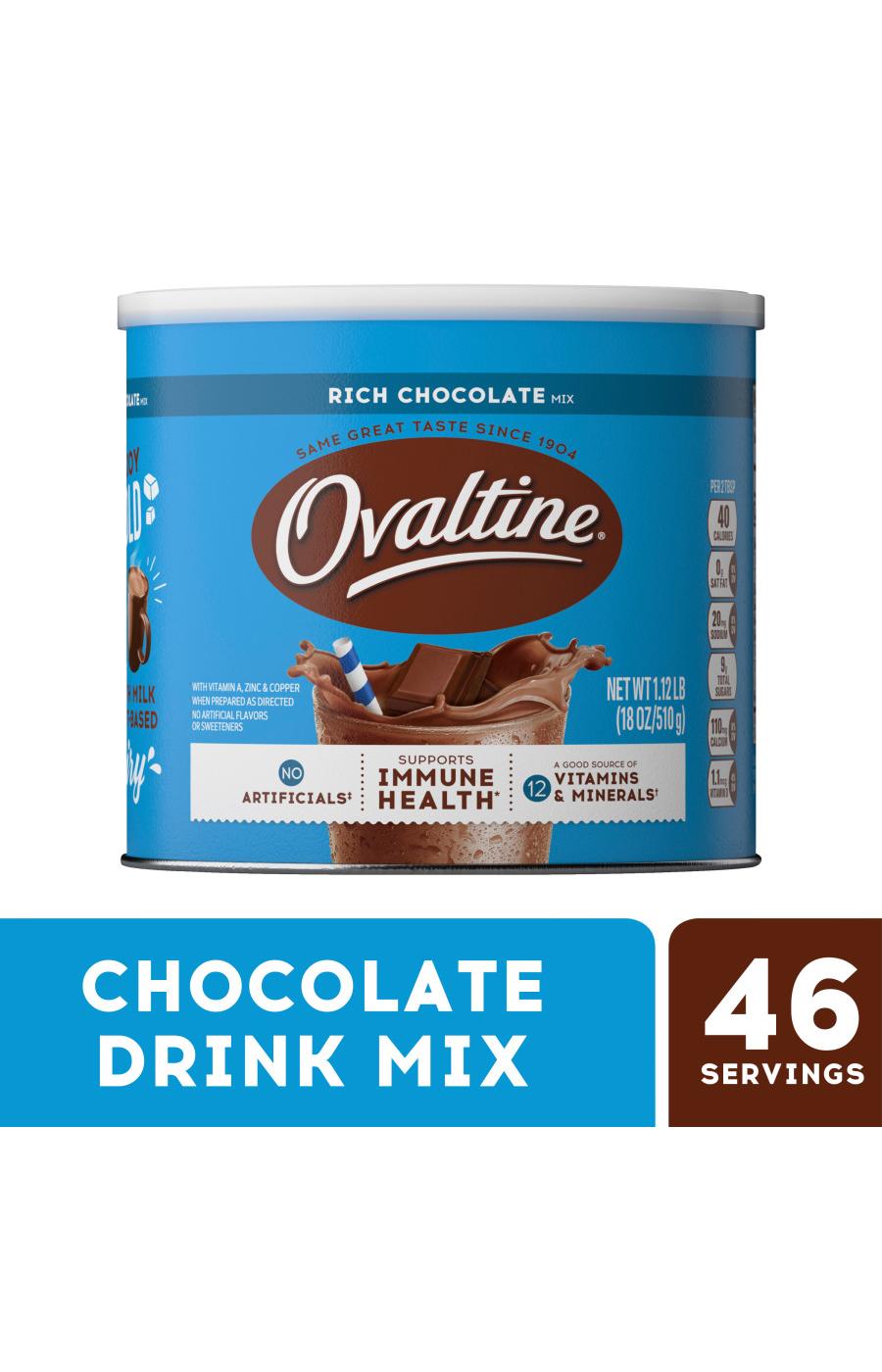 Ovaltine Rich Chocolate Mix Shop Cocoa at HEB