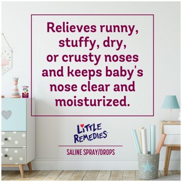 Little Remedies Saline Spray and Drops, 1 oz