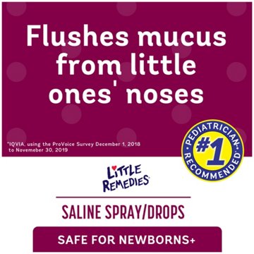 Little Remedies Saline Spray and Drops, 1 oz