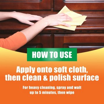 Orange Glo Wood Cleaner & Polisher Spray, 16 oz