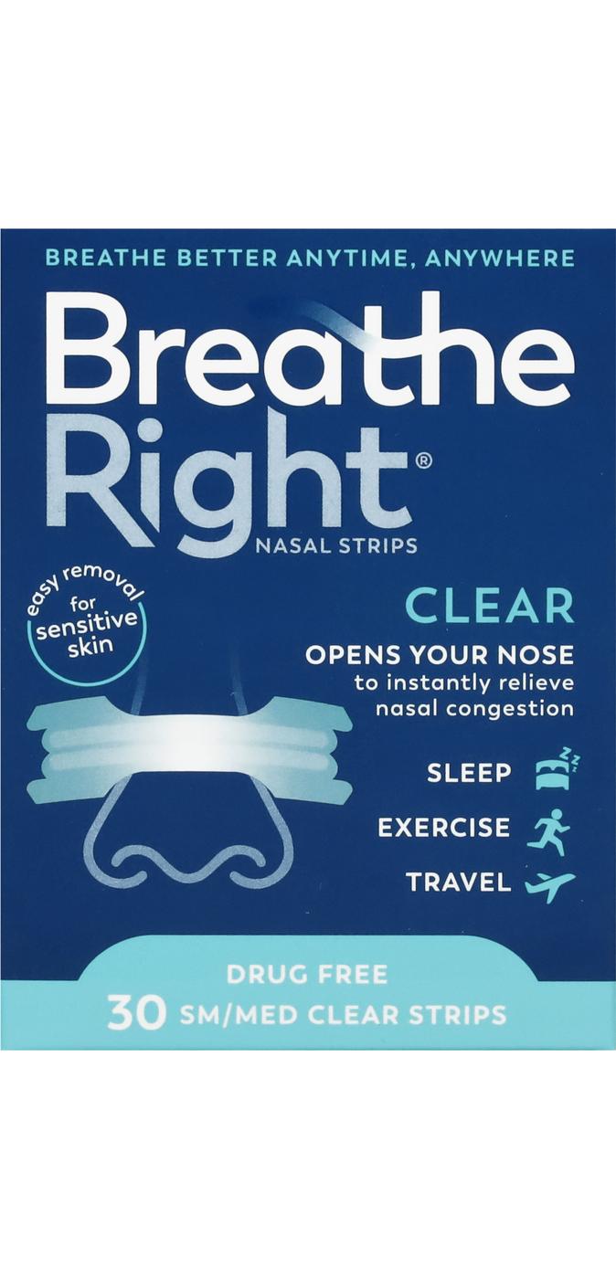 Breathe Right Clear Nasal Strips - Small To Medium; image 1 of 4