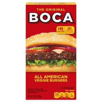 Boca The Original Meatless Burgers, 4 ct