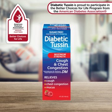Diabetic Tussin Maximum Strength Cough & Chest DM - Berry, 4 oz