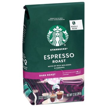 Starbucks Dark Espresso Roast Whole Bean Coffee