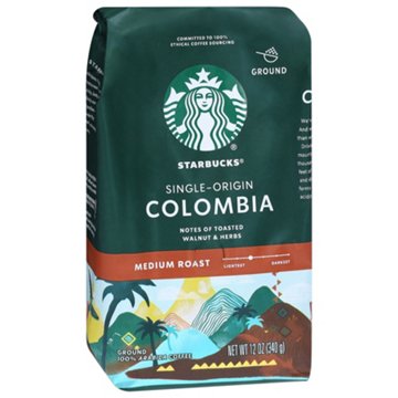 Starbucks Colombia Medium Roast Ground Coffee