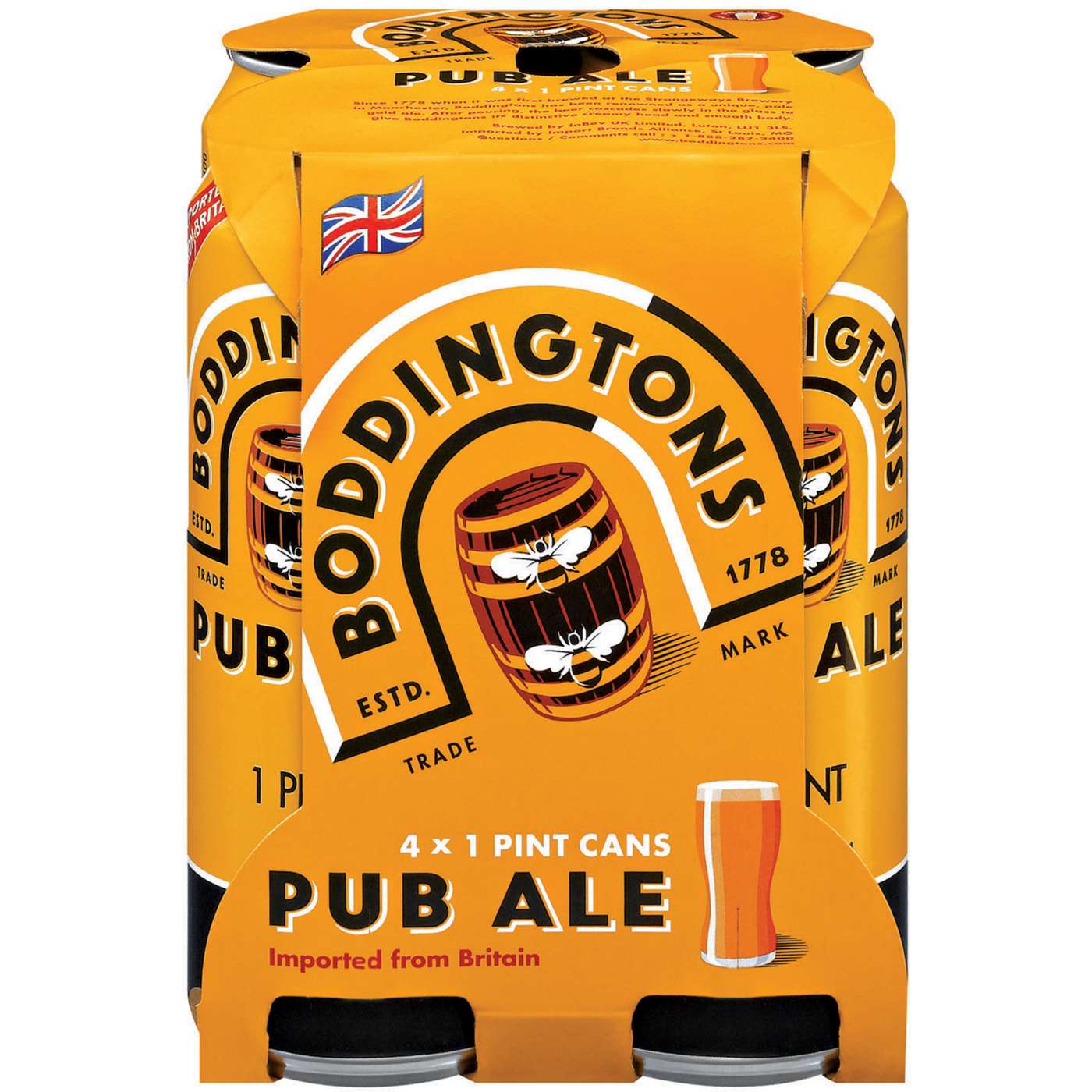 Boddingtons Pub Ale Beer 4 pk Cans; image 2 of 2
