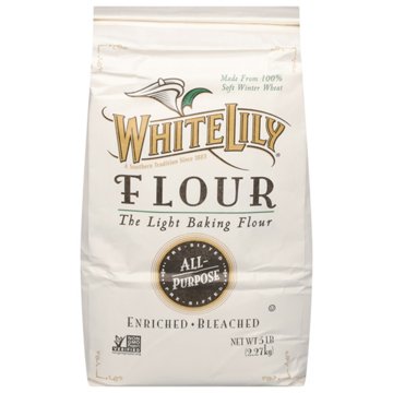 White Lily Enriched Bleached All-Purpose Flour, 5 lbs