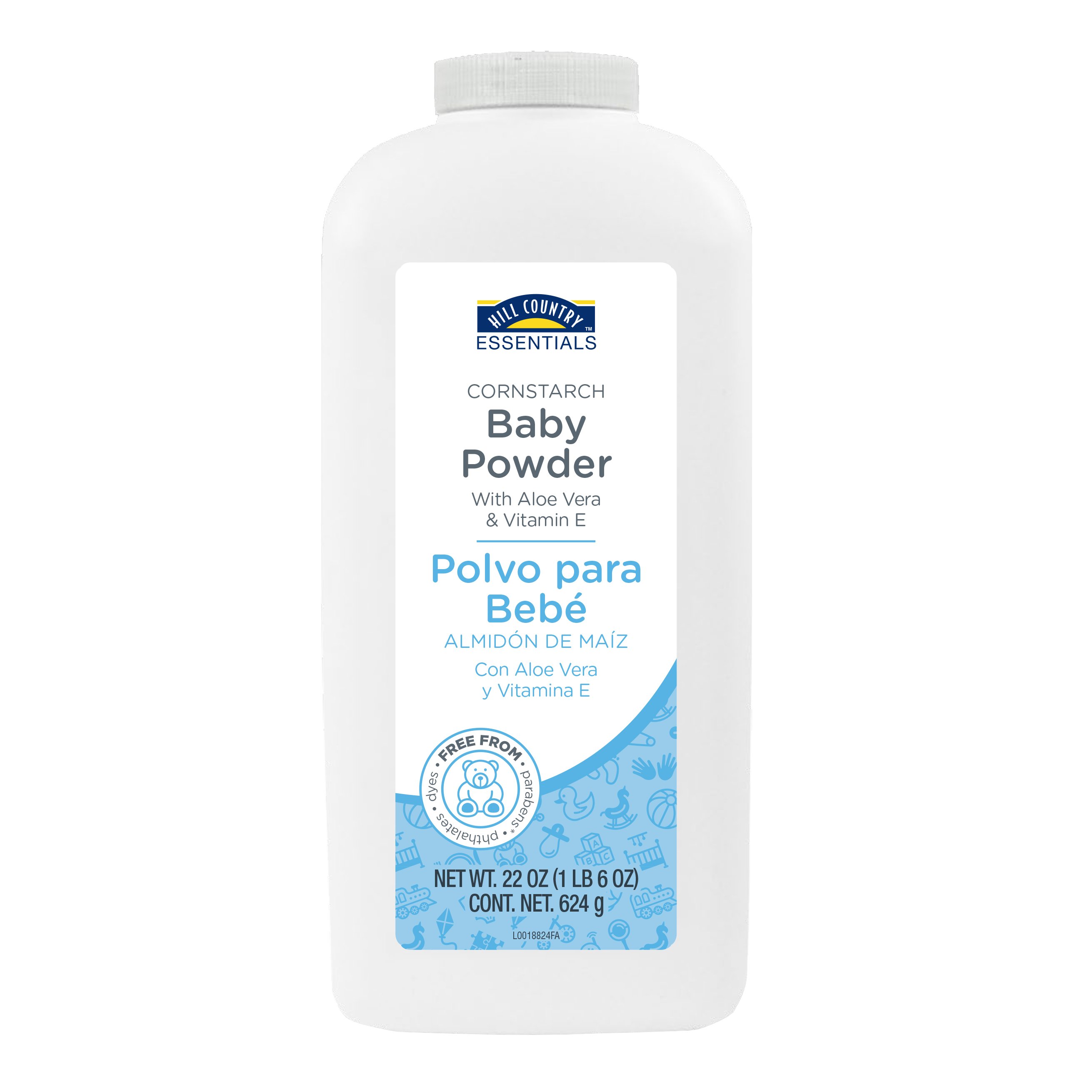 Hill Country Essentials Baby Powder Cornstarch With Aloe Vera And Vitamin E Shop Lotion Powder At H E B