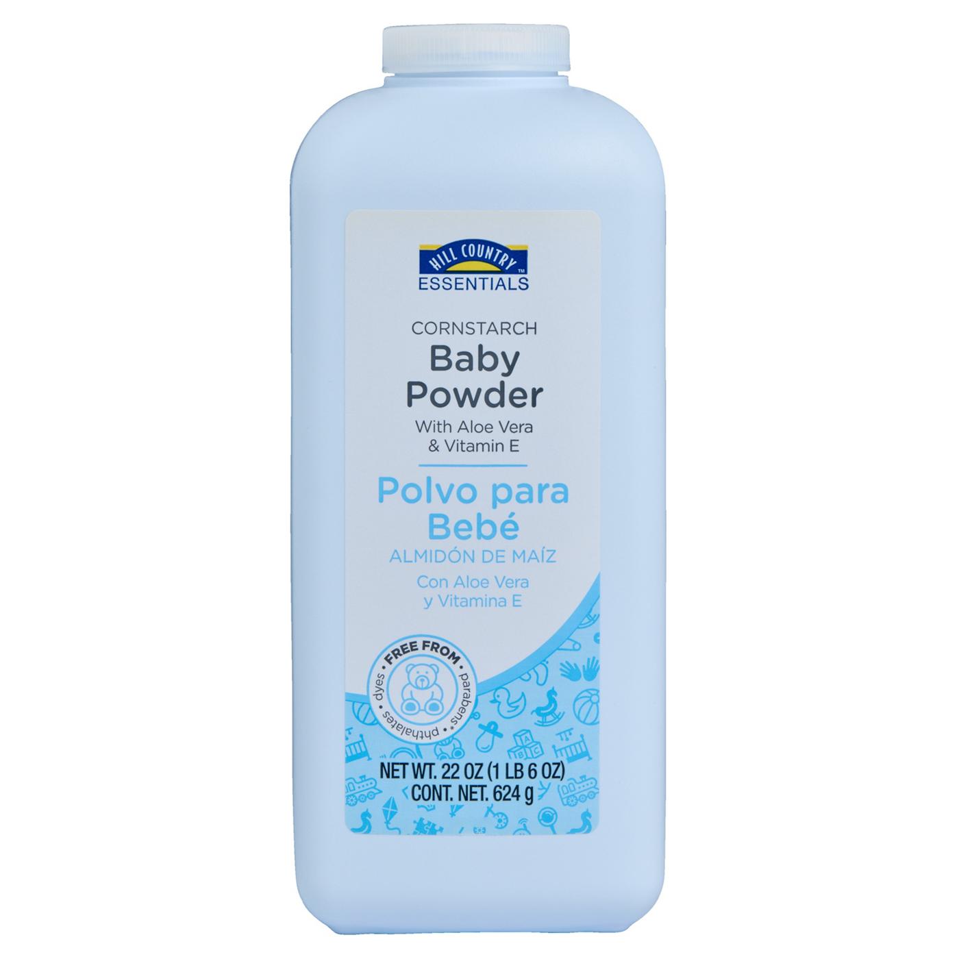 Hill Country Essentials Cornstarch Baby Powder – Aloe Vera & Vitamin E; image 1 of 2