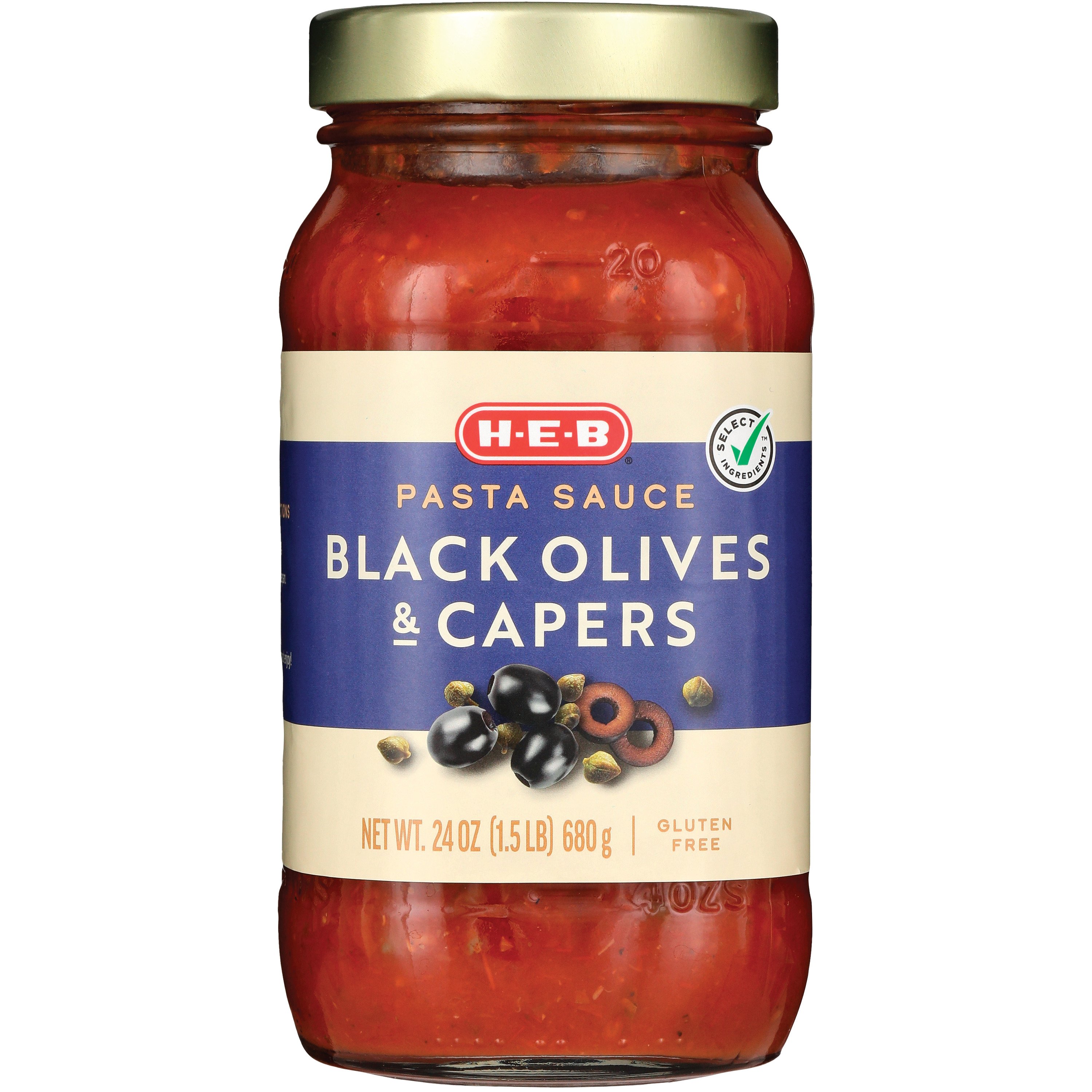 HEB Black Olives & Capers Pasta Sauce Shop Pasta Sauces at HEB