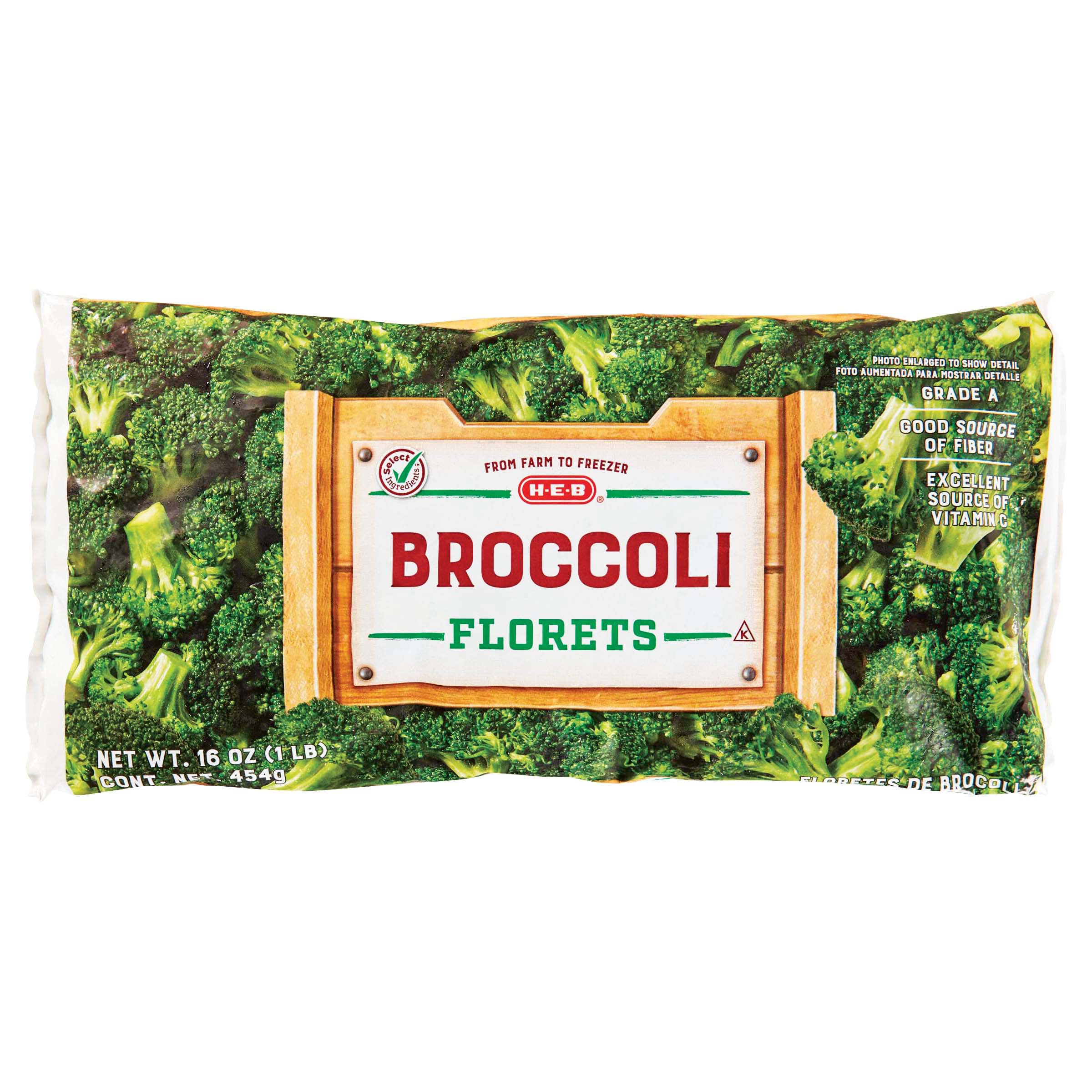 H E B Select Ingredients Broccoli Florets Shop Broccoli Cauliflower Cabbage At H E B