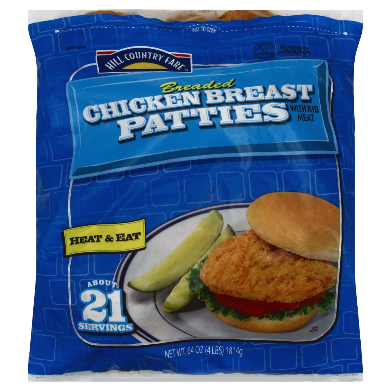 Hill Country Fare Breaded Chicken Breast Patties Value Pack - Shop ...