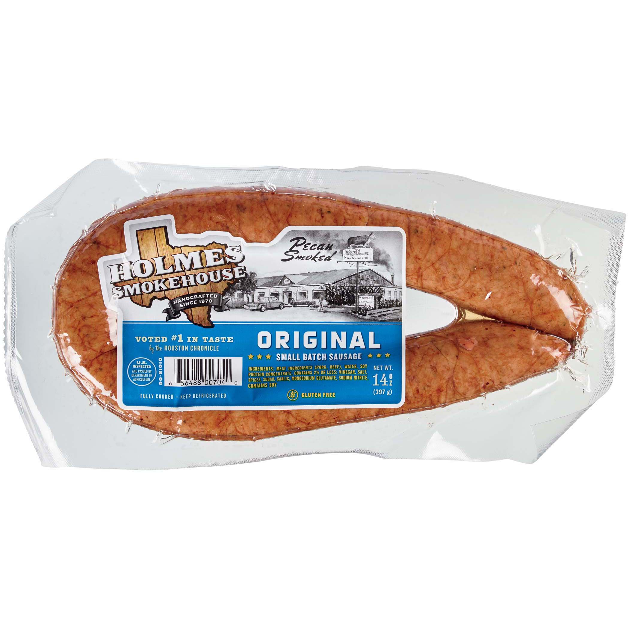 Holmes Smokehouse Original Pecan Smoked Sausage Ring Shop Sausage at