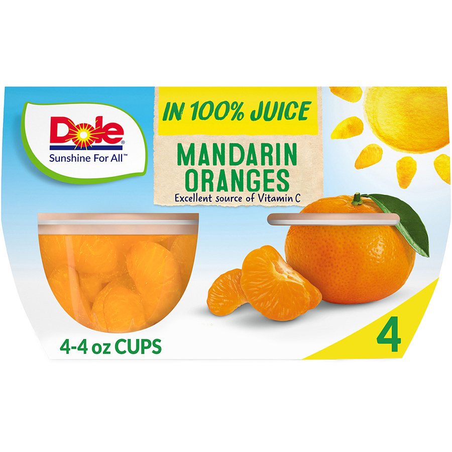 Dole Fruit Bowls Mandarin Oranges In