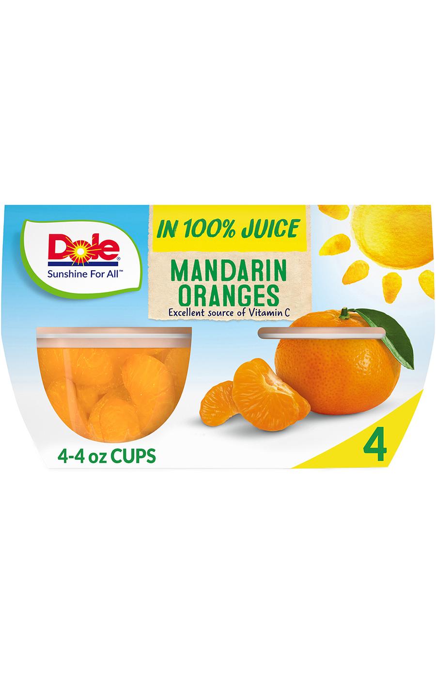 Dole Fruit Bowls - Mandarin Oranges in 100% Juice; image 1 of 6