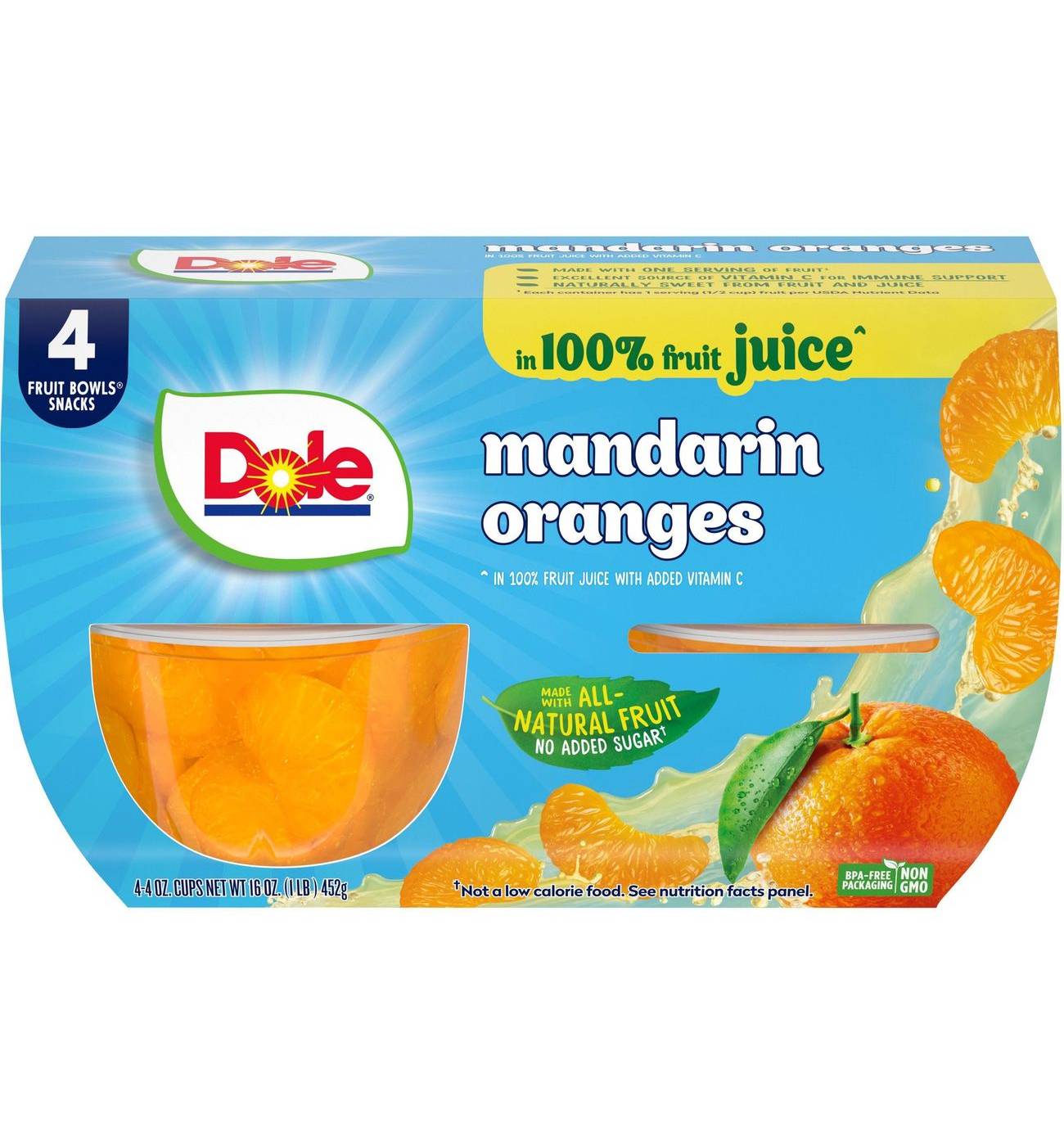 Dole Fruit Bowls - Mandarin Oranges in 100% Juice; image 4 of 8