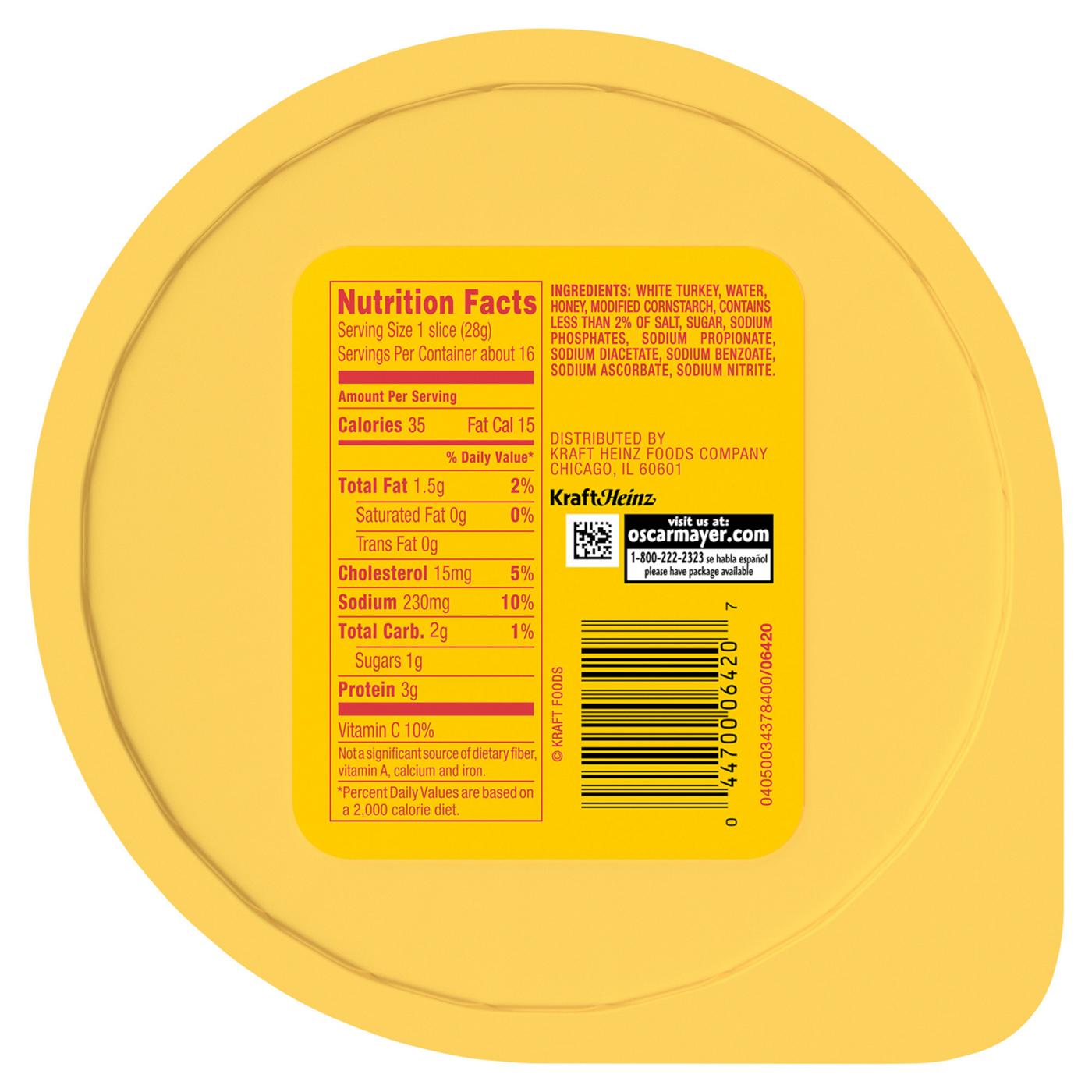 Oscar Mayer Honey Smoked White Turkey; image 5 of 5