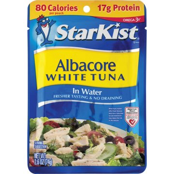 StarKist Albacore White Tuna in Water Pouch, 2.6 oz
