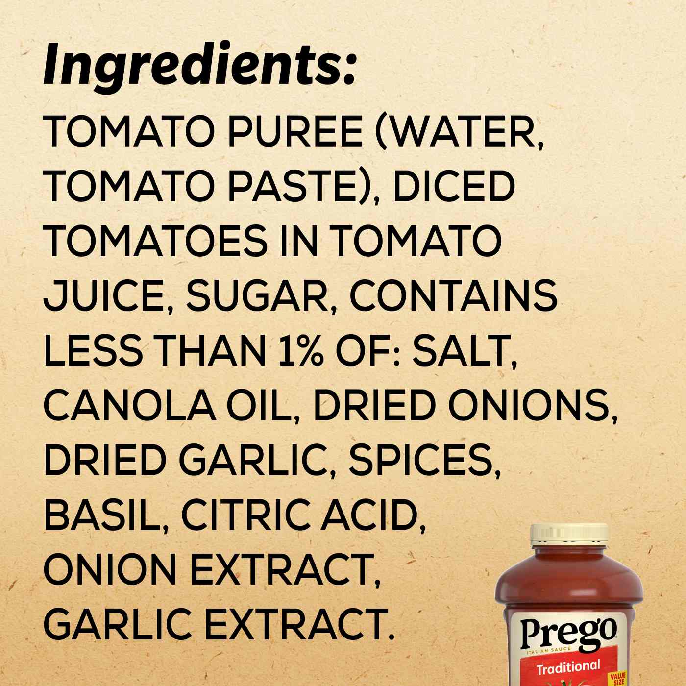 Prego Traditional Pasta Sauce; image 2 of 9