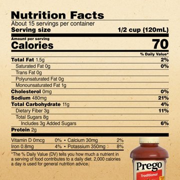 Prego Traditional Pasta Sauce, 67 oz
