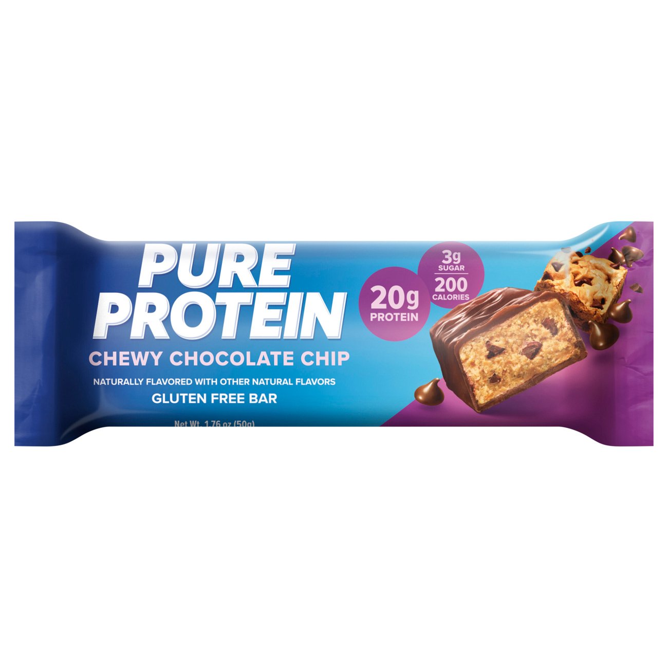 Pure Protein 20g Protein Bar - Chewy Chocolate Chip - Shop Granola ...