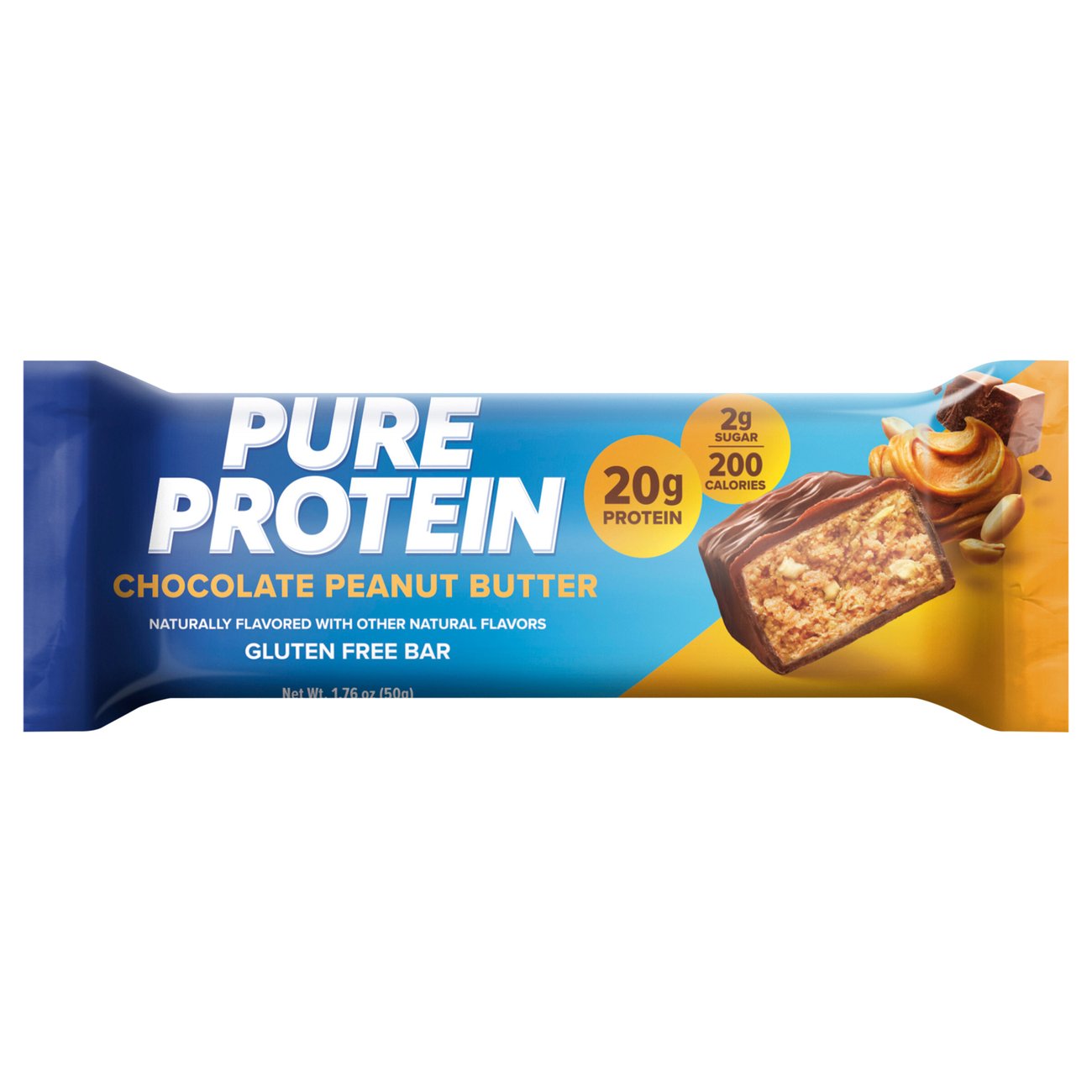 Pure Protein 20g Protein Bar Chocolate Peanut Butter Shop Granola