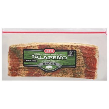 H-E-B Premium Thick Cut Jalapeno Bacon, 24 oz