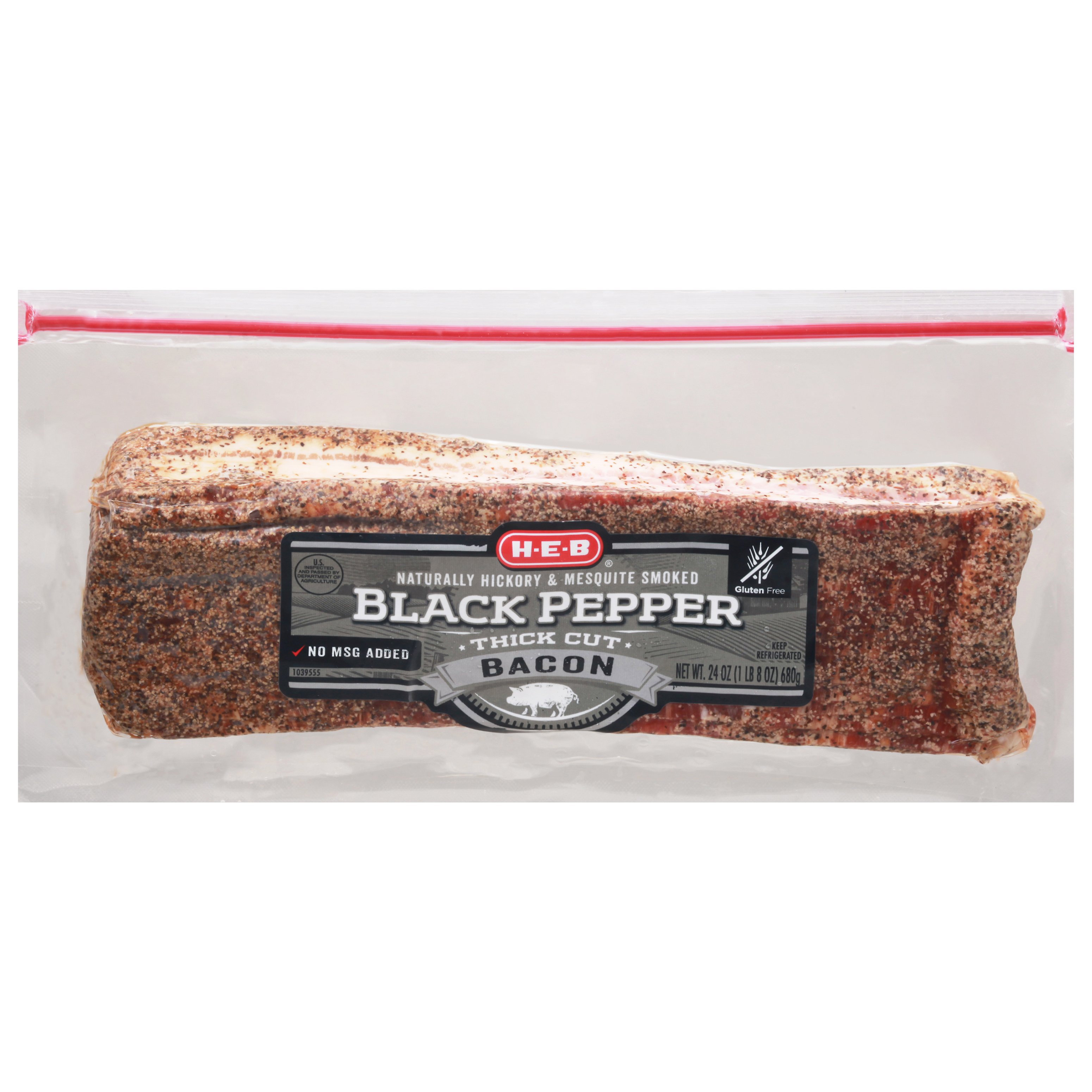 H-E-B Premium Thick Cut Peppered Bacon - Shop Bacon At H-E-B