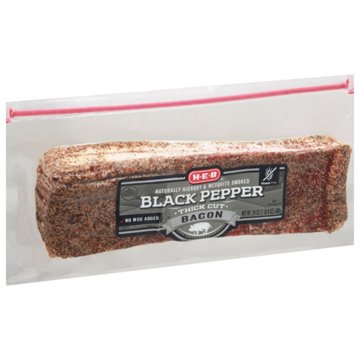 H-E-B Premium Thick Cut Black Pepper Bacon, 24 oz